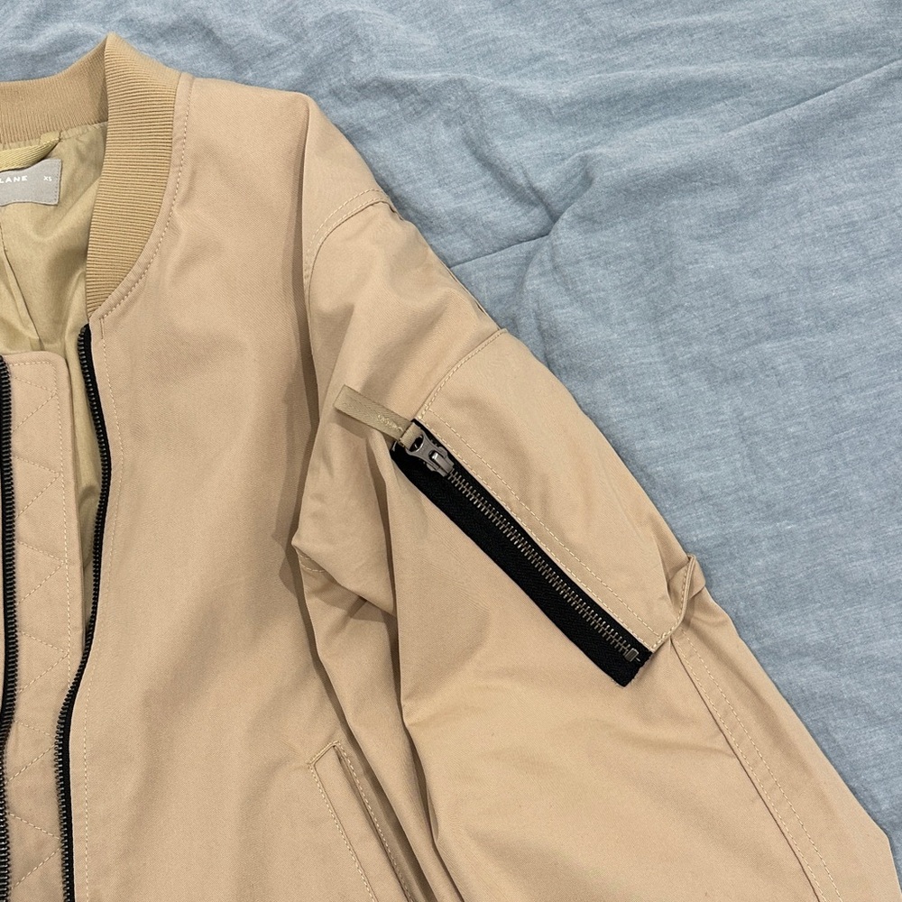 Everlane Tan Bomber Jacket - Picture 3 of 5